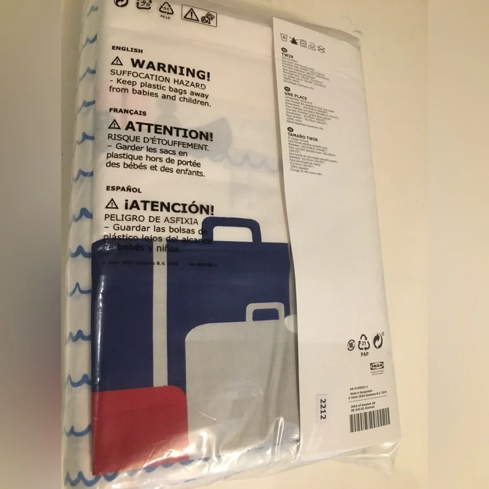 NWT 100% Cotton duvet cover and pillow case.